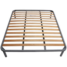 SomnusSana - Rete in Ferro con Piedi e Doghe in Legno cm140x190 H40 per Materasso Francese