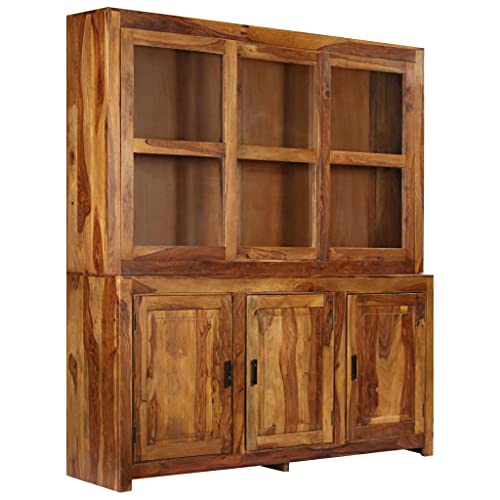 vidaXL Legno Massello di Sheesham Credenza Madia Armadietto Mobile Consolle