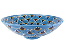 Casandra - Lavandino Talavera in turchese, modello Cerames, 44 x 13,5 cm, con sfera messicana