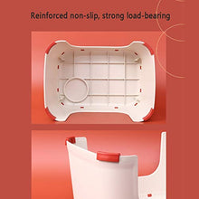 H-M-Shelf Sgabello di plastica Antiscivolo Sgabello Addensato Sgabello Domestico Soggiorno Sgabello Sgabello Cambio Sgabello Sgabello Bagno Bagno Sgabello da Bagno 32.7x23.8x17.8 cm, 34.5x24.8x25cm