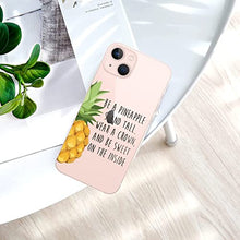 CrazyLemon Custodia in silicone per iPhone 11 Pro Max, custodia in gel di silicone TPU trasparente trasparente Bumper protettivo ultra sottile Bumper antiurto - Ananas