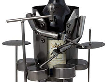 Brubaker portabottiglie portabottiglie per Vino - Decorazione Oggetto Metallico - con Biglietto di Auguri per Regalo di Vino