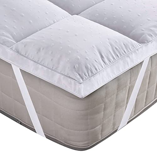 Amazon Brand - Umi 3D Coprimaterasso Imbottito,Coprimaterasso in Microfibra di Poliestere,Morbidezza,antiallergico - 160x200cm