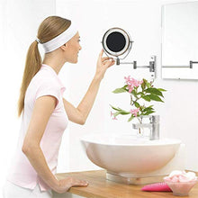 Specchio per Il Trucco Specchi Cosmetici per Trucco da Barba con Illuminazione A LED da 6"per Montaggio A Parete, Ingrandimento 7Xper Toeletta
