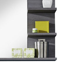 trendteam smart living Mobili Miami - Specchio a parete per bagno, Legno, Argento fumé (Finitura), 72 x 57 x 17 cm