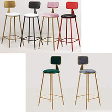 LWW Sedie, con gambe in metallo Pu sedie a rotelle Seduta colazione Bar Kitchen Max.200Kg,Oro,Seatheight45cm