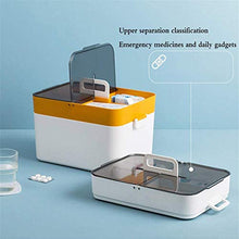 Medicina Di Sicurezza, La Droga Di Grande Capienza Portatili Organizzatore Casa Facile Da Armadietto Mossa Medicina Cassetta Di Pronto Soccorso / Scatola Per Vacanze E Arzneimittelbox,Giallo