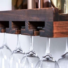 Cremagliera Del Vino Semplice e Creativa Supporto da Parete in Legno Ristorante per Vino Rosso Decorazione Semplice e Creativa Supporto per Bicchiere da Vino Supporto per Tazza Supporto da Parete (Co