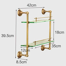 NHLBD Mensola da Bagno, mensola portaoggetti - 2 ° Piano Bagno Stand e mensola a Parete Doccia Caddy Rust-Proof Rack in Acciaio Inox di stoccaggio for Il Bagno partizione Bagno
