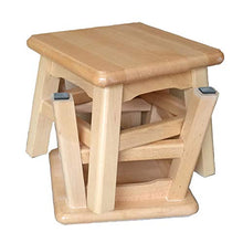 Sgabello in legno massello (2 pezzi), sgabello basso quadrato Sgabello per cambio scarpe, non facile da deformare, adatto per cucina, bagno, giardino, con spesso tappetino antiscivolo/A / 30x3