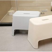 Niduo Bear Bagno Sgabello per Servizi igienici Casa Cambio Scarpe Sgabello impilabile, PP Sgabello Basso per la casa/Ufficio/Asilire Mobili 3 PC,Beige