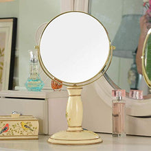 LFK Vintage Makeup Mirror,Specchio girevole a 360°,1X e 3X ingrandimento,Specchio cosmetico rotondo doppio lato rotante