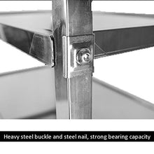 BLWX LY Automobile pranzante Mobile dell'hotel di 2 Livelli, Carrello di rotolamento con Gli scaffali, Carrello Pratico dello scaffale di stoccaggio dell'Acciaio Inossidabile (Size : Large)