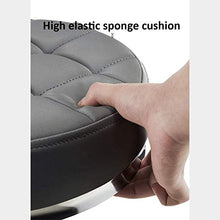 SXRDZ Lab Sgabello su ruote, regolabile in altezza Sgabello girevole con PU Nero sedile in pelle sintetica, Altezza regolabile 48-60 cm, peso 160 Kg supportati, lavoro Sgabello for Estetista Parrucchi