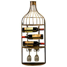 WEI-LUONG Ferro Wine Rack Retro Bar Decorazione differente Style37 X 95 X 18 Centimetri Wine Rack
