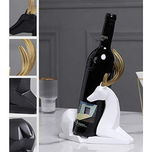 BLMDX Vino rack resina materiale alce moderno semplice vino rack decorazione casa vino rack di stoccaggio bianco