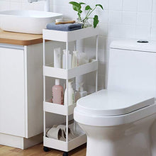 LYM &ripiano di stoccaggio A Pavimento Rack, Multifunzione Bagno Bagagli Ripiano angolare Piccolo Carrello-4 Piante Scaffale di Finitura