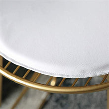 LWW Sedie, sgabelli da bar Moderna semplicità per il tempo libero Sedia in metallo Sgabelli da bar Poggiapiedi Sedie da pranzo per colazione Cucina/Pub/Bar,Oro rosa,42 cm