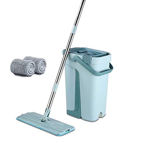 SSAYY Spray Mop Mocio E Secchio Magici Automatici A Pressione Piatta Evitare Il Lavaggio delle Mani Panno di Pulizia in Microfibra Cucina Pavimento in Legno Mop Lazy Fellow
