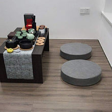 GGoty, cuscino rotondo Futon Tatami per sedia da interni ed esterni, cuscino per sedia da pranzo con finestra a baia e futon, in pietra, colore arancione, 40 x 40 x 10 cm