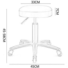 GYPPG Sedia da Taglio per Capelli in Acciaio Inossidabile Nordico, Sgabello da Parrucchiere Girevole a 360 ° Camera per Bambini Sgabello da Pranzo Sgabello per Manicure Sedia da Manicure