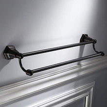 JKCKHA Northern Europe. Bella Retro Black Bold Angoli arrotondati Rame Drill Hole Bagno Hotel Bathroom Rack/mensola/portasciugamani Multifunzione