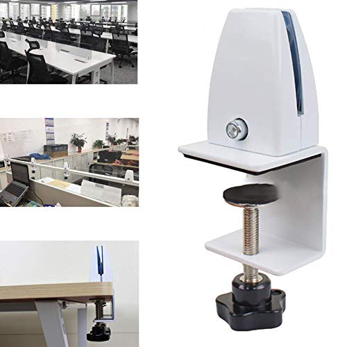 XINX 2pc Partition Bracket - Ufficio scrivania partizione Clip Morsetto Titolare dello Schermo Supporto Separè di ripartizione della Clip della Staffa della scrivania Divisori Morsetto Staffa