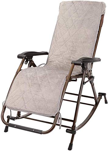 HaoLi Sedia a Dondolo da Esterno da Giardino per Adulti Relax Comfort | Sedia Sdraio Pieghevole Sdraio Sdraio reclinabile con Cuscini per Veranda Giardino Prato Campeggio