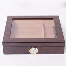 ZLMMY Caso Cigar Humidor, Humidor Cigar Box con igrometro e umidificatore, Cedro Allineato portasigari Attesa 30 Sigari