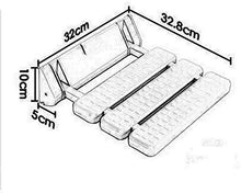Sedia da bagno, sgabello pieghevole da bagno, antiscivolo, sedia da parete per cambiare scarpe da parete