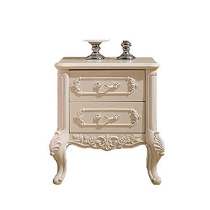 Comodino di Leggero, Gruppo Intagliato Camera da Letto Europea Multifunzione 2 Piccoli Mini armadietti Carico: 400 kg-54x54x42 cm FANJIANI