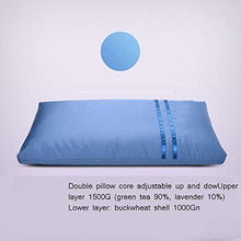 WDX - Cuscino per il sonno per tè lenitivo insonnia artefatto per adulti sonno duro uomini e donne (colore: blu)