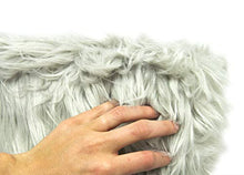 BIANCHERIAWEB Sgabello Arredo Alto con Seduta in Pelliccia Colore Beige