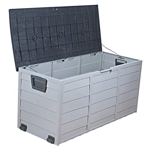 ZAQI Baule da Esterno Armadio Giardino Panca Deck Box per Patio Giardino Esterno, Organizzatore di immagazzinaggio Grande Impermeabile, per Cuscini per mobili, Giocattoli, Cuscini