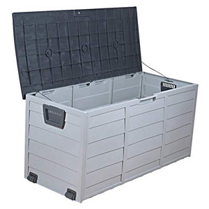 ZAQI Baule da Esterno Armadio Giardino Panca Deck Box per Patio Giardino Esterno, Organizzatore di immagazzinaggio Grande Impermeabile, per Cuscini per mobili, Giocattoli, Cuscini