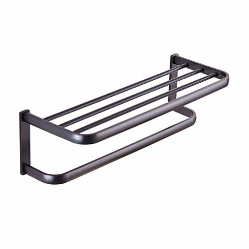 MBYW Portasciugamani Moderno Minimalista Portasciugamani Elegante per Il Bagno di Moda Bagno in Linea di Rame Hardware Pendente Antico Nero mensola portasciugamani portasciugamani Doppio Strato
