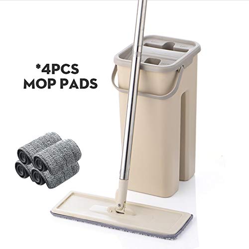 SSAYY Spray Mop Straccio Piatto Spugna E Secchio Straccio A Mano Libero Pulizia del Pavimento Mop Mop Pad in Microfibra Uso Umido O Asciutto su Piastrelle in Legno Laminato