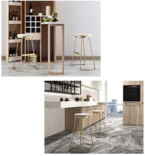 Yxsd Bar Stool insieme di 2 stile Sgabelli Battuto sedia ristorante fast-food Alta Moda for le cucine Colazione Sgabelli poggiapiedi imbottito rotonda Sedile pranzo Cucina Bar Patio Cafe presiede i pi