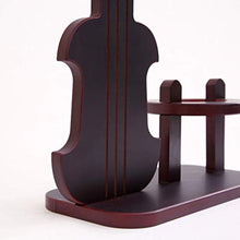 ZHIQ Portabottiglie di Vino, Portabottiglie in Legno, Ripiano Portabottiglie in Piedi, Ripiano per Vino a Forma di Violino