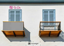 AZLAO Recinzione Copertura 60x800cm Copertura per Balcone Idrorepellente Paravento Opaco per Balconi Traspirante per recinzioni da Giardino, Balcone Grigio Chiaro