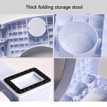 LZL Sgabello WC Sgabello da Toilette Pieghevole Step Steo Sgabello Squatty Potsy Pieghe per stoccaggio Facile Vasino Tozzo (Color : White, Dimensione : Conventional)