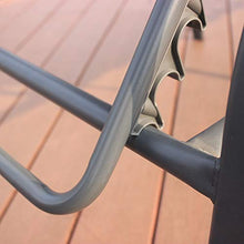IKAYAA Sdraio da Giardino, Rattan Lettino Prendisole con Cuscino,Set 2X Sedia a Sdraio Schienale Regolabile Giardino Spiaggia Lettino da Sole
