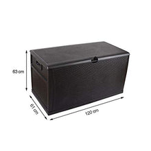 Cassapanca Da Esterno Baule Rattan Cassa Panca Portattrezzi Giardino Copri Bidoni Immondizia Portabidoni Spazzatura Madie Panchina Scatola Di Immagazzinaggio All'Aperto Ideale,Brown-460LWoodGrain