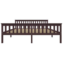 SKM Giroletto con 4 Cassetti Marrone Scuro Legno di Pino 180x200 cm (47.25kg)