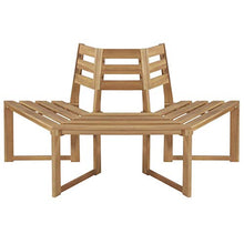 Tidyard Panca in Legno, Panchina da Esterno Massello di Acacia 160x80x86 cm metà Esagonale