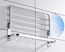 Portasciugamani, portasciugamani fustellati, portasciugamani in Acciaio Inox, portasciugamani Pieghevoli, portasciugamani a Doppia Parete, cucine Bagno - 50 cm