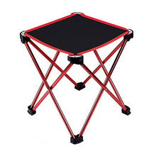 PPBB Sgabello Pieghevole da Esterno Rosso Portatile Mazza Ultraleggero in Lega di Alluminio Sgabello Piccolo Sedia da Pesca Peso 300 Grammi Portata 280 kg
