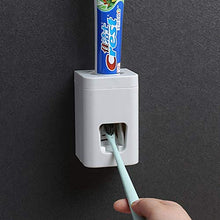 DWW Portaspazzolino Automatico Dispenser per dentifricio Set Antipolvere Super appiccicoso a Ventosa a Parete per Bambini spremiagrumi dentifricio per Il Bagno di casa