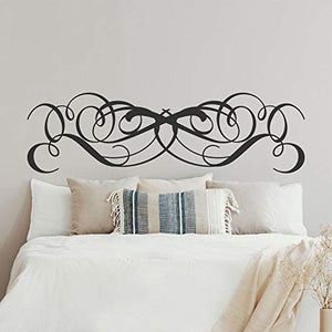 Adesivi per testiera del letto, T-MK380, 40 x 140 cm, colore: Nero
