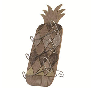 FPigSHS Porta Bottiglie da Vino Portabottiglie in Legno massello retrò Decorazione murale Multifunzionale Montaggio a Parete Bar del Soggiorno Espositore per Vino Vintage, 58 * 20,5 * 13 cm